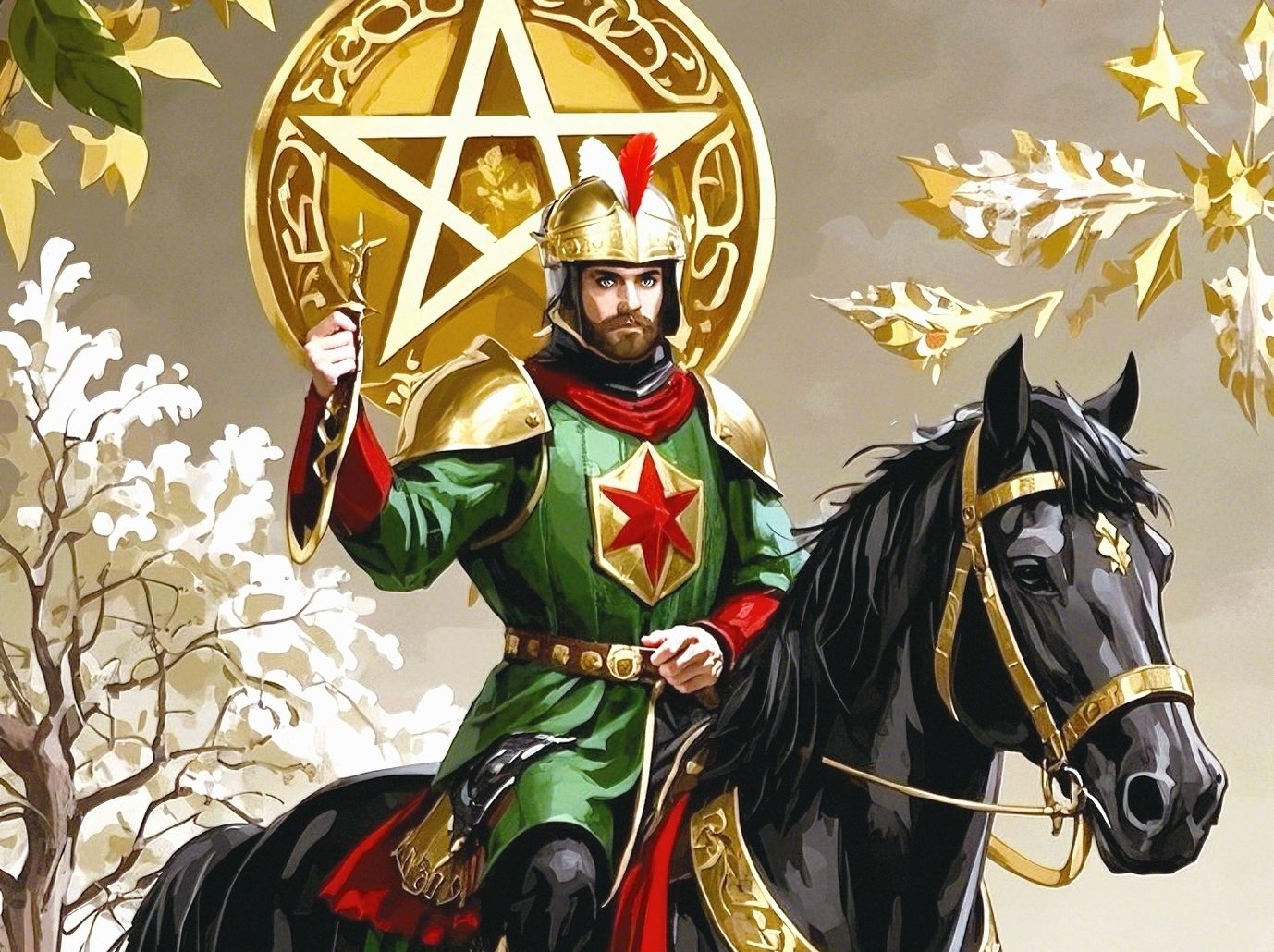35号星币骑士塔罗牌解读